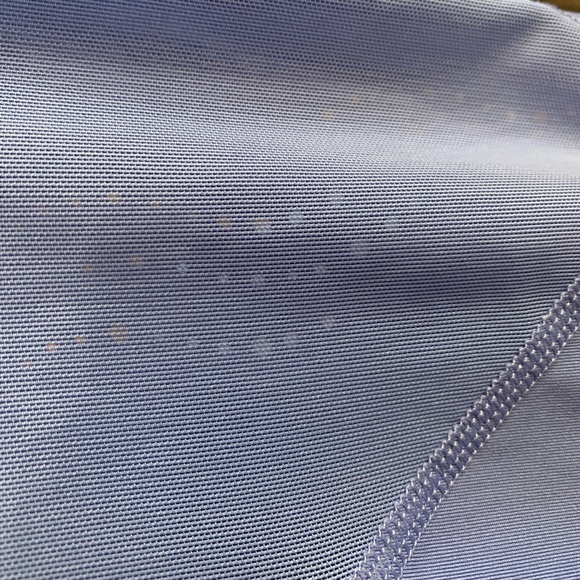 All in motion size X-Small periwinkle cropped leggings with laser cut dot design - Picture 9 of 12